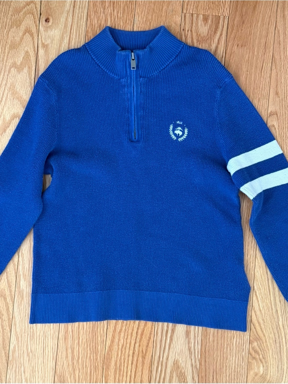 Brooks Brothers Boys medium pullover / half-zip lightweight sweater